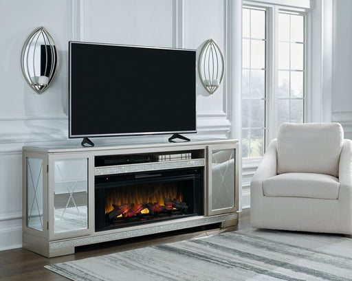 Flamory 72" TV Stand with Electric Fireplace - World Furniture Gallery (Newark, CA)