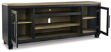 Foyland 83" TV Stand with Electric Fireplace - World Furniture Gallery (Newark, CA)