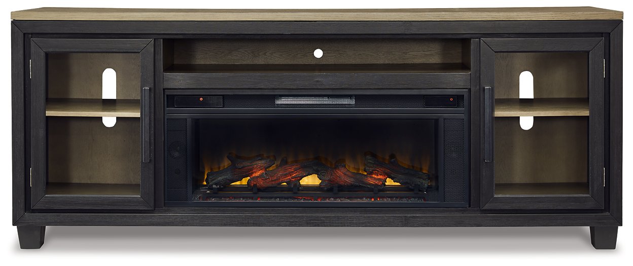 Foyland 83" TV Stand with Electric Fireplace - World Furniture Gallery (Newark, CA)