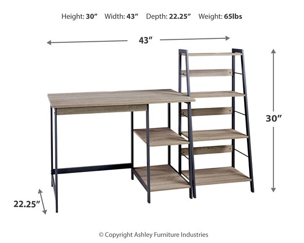 Soho Home Office Desk and Shelf - World Furniture Gallery (Newark, CA)